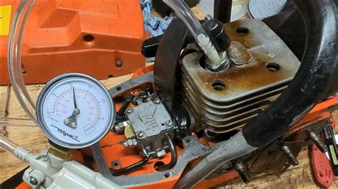 chainsaw crank seal test|testing crank seals.